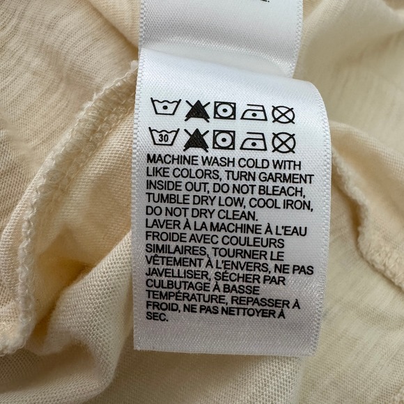 Lucky Brand Beaded Pintuck Peplum Top XL Cream Embroidered Boho Casual Chic NWT - Picture 11 of 11